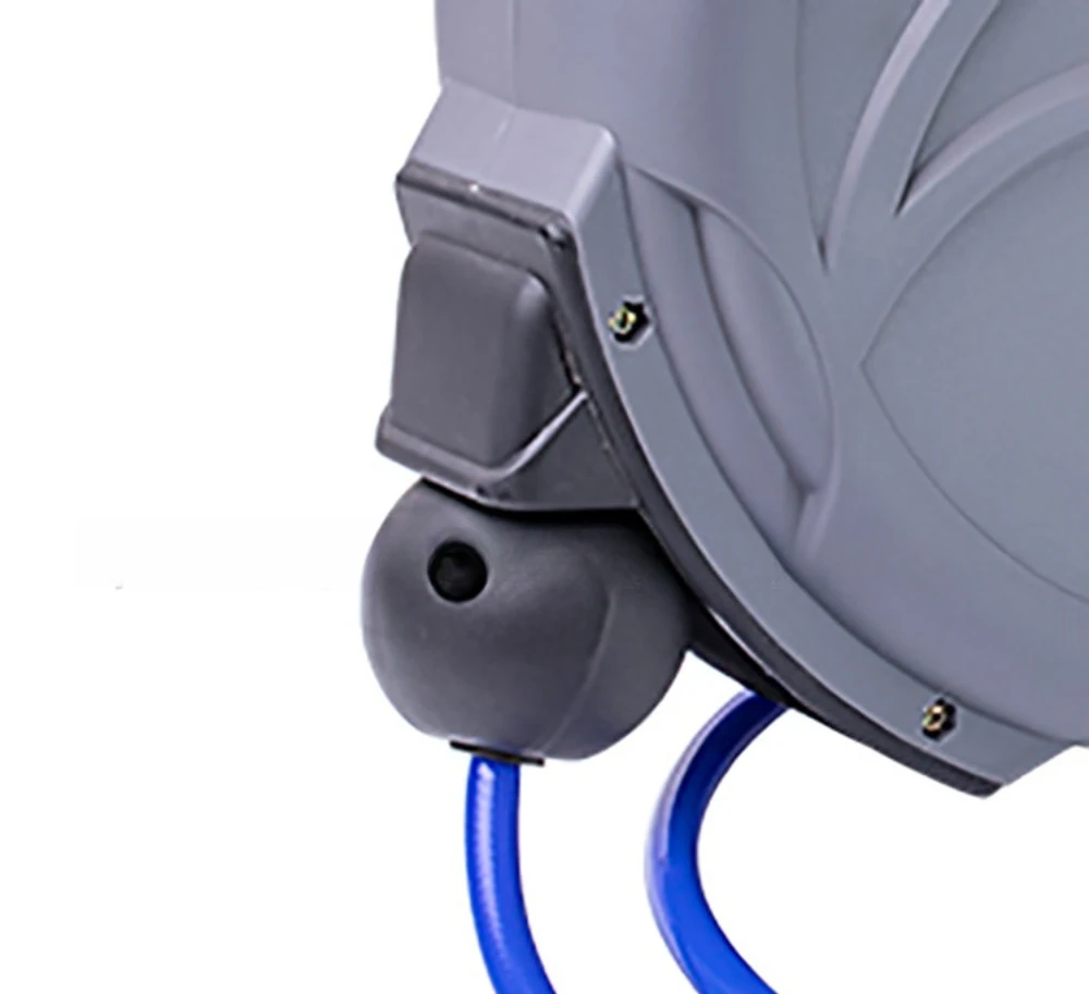 Heavy Duty Auto Rewind Air Hose Reel Reinforced PU Braided Tube Air Drum For Auto Tire Inflation Work view 3