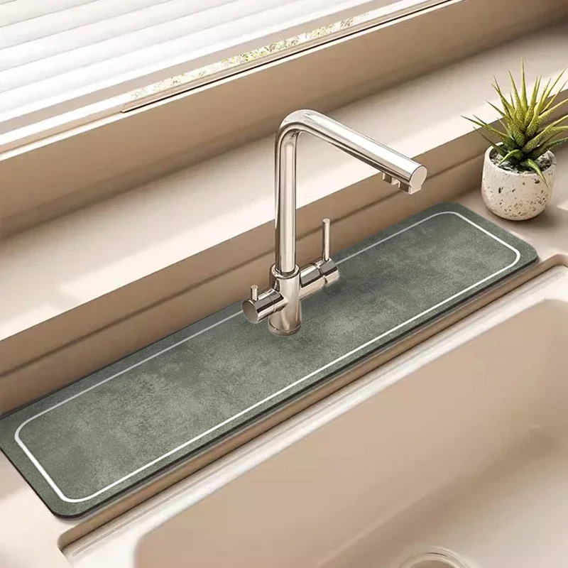 VIKAMA Faucet Splash-Proof Pad Has a Hollow Design, Which Is Easy To Install And Suitable For Bathroom And Kitchen Sinks.