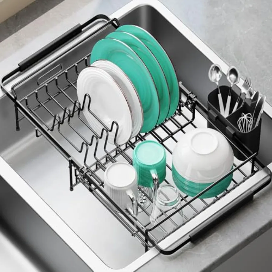 Stainless Steel Expandable Sink Dish Drying Rack