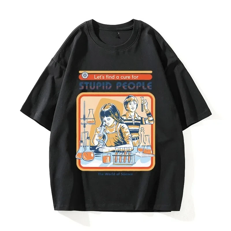 T-shirt casual da donna Harajuku Casual manica corta Cura per persone stupide Abbigliamento Abbigliamento estetico traspirante Top streetwear