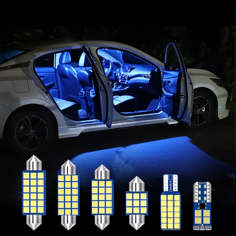 

For Mercedes Benz ML W164 ML350 ML320 14pcs Error Free 12v Car LED Bulbs Interior Reading Lamp Foot Door Trunk Light Accessories