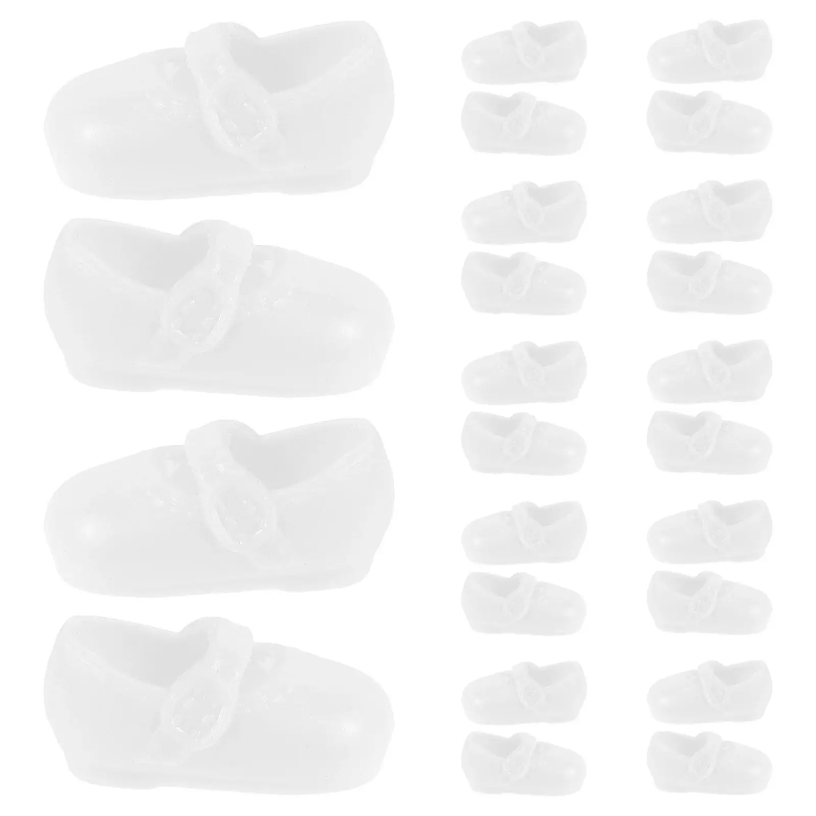 

135Pairs Baby Shoes for 16Cm Figures Cute Miniature Footwear Flat Sole Dress Up Accessories Collection Decorative Tiny Boots