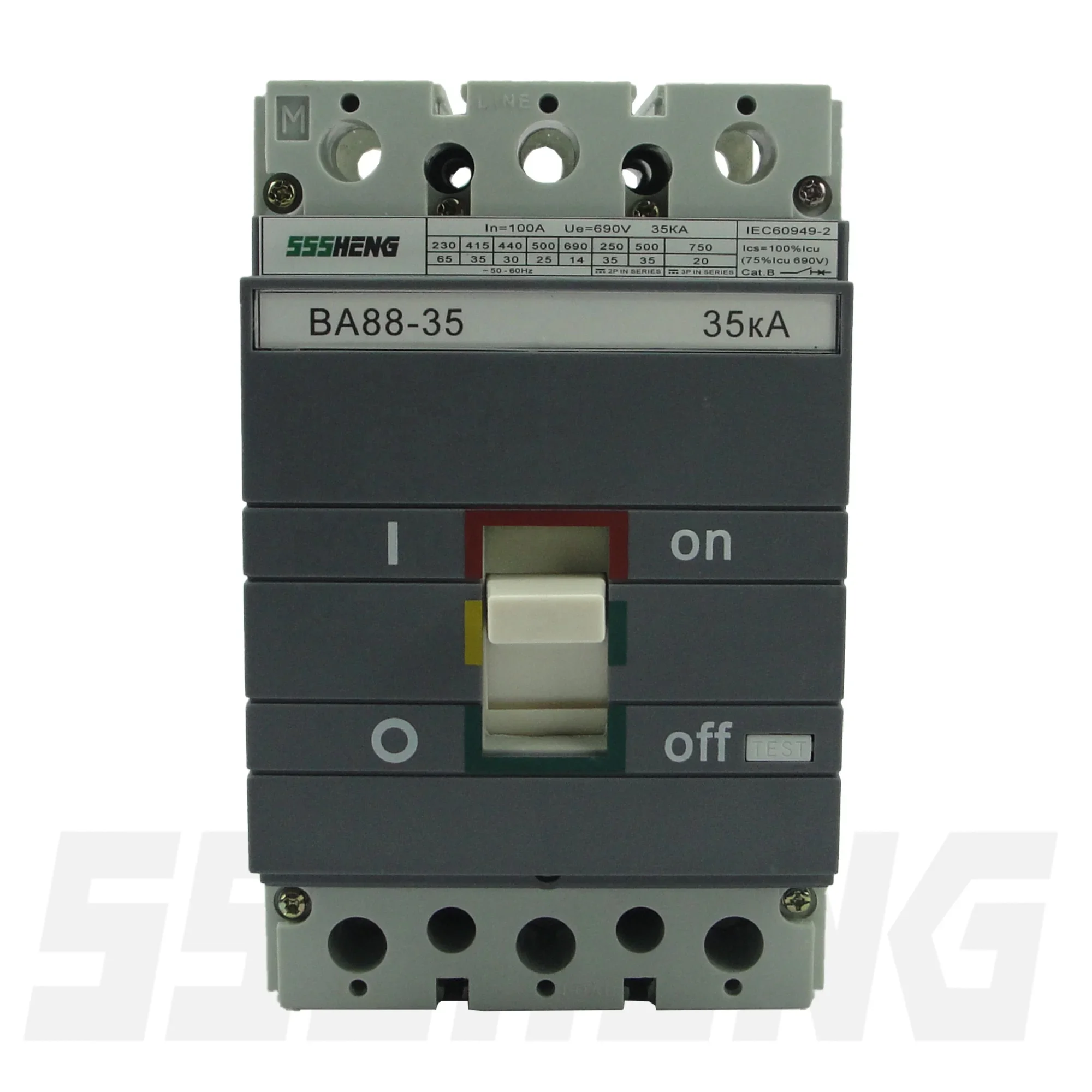 Electric BA88-35 250A 3P 35kA MCCB VA88 MCCB BA88 Circuit Breaker