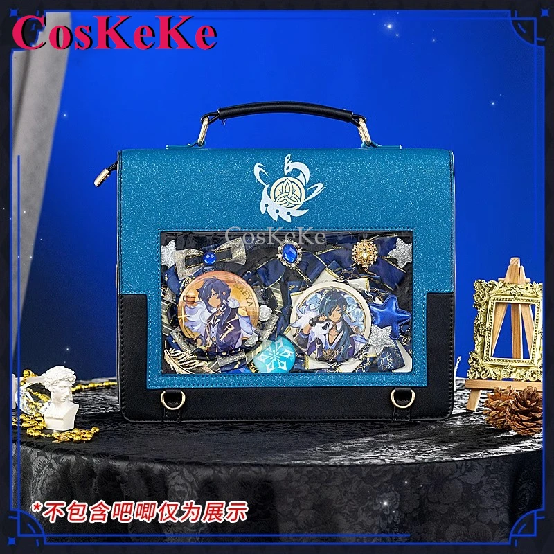 

CosKeKe Kaeya Косплей Игра Genshin Impact Theme Impression Pack Сумка-мессенджер Ежедневный консервативный пригородный рюкзак Lovely Itabag