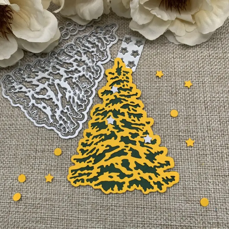 Star christmas tree decoration Metal Cutting Dies Stencils For DIY Scrapbooking Decorative Handcraft Die Cutting Template Mold