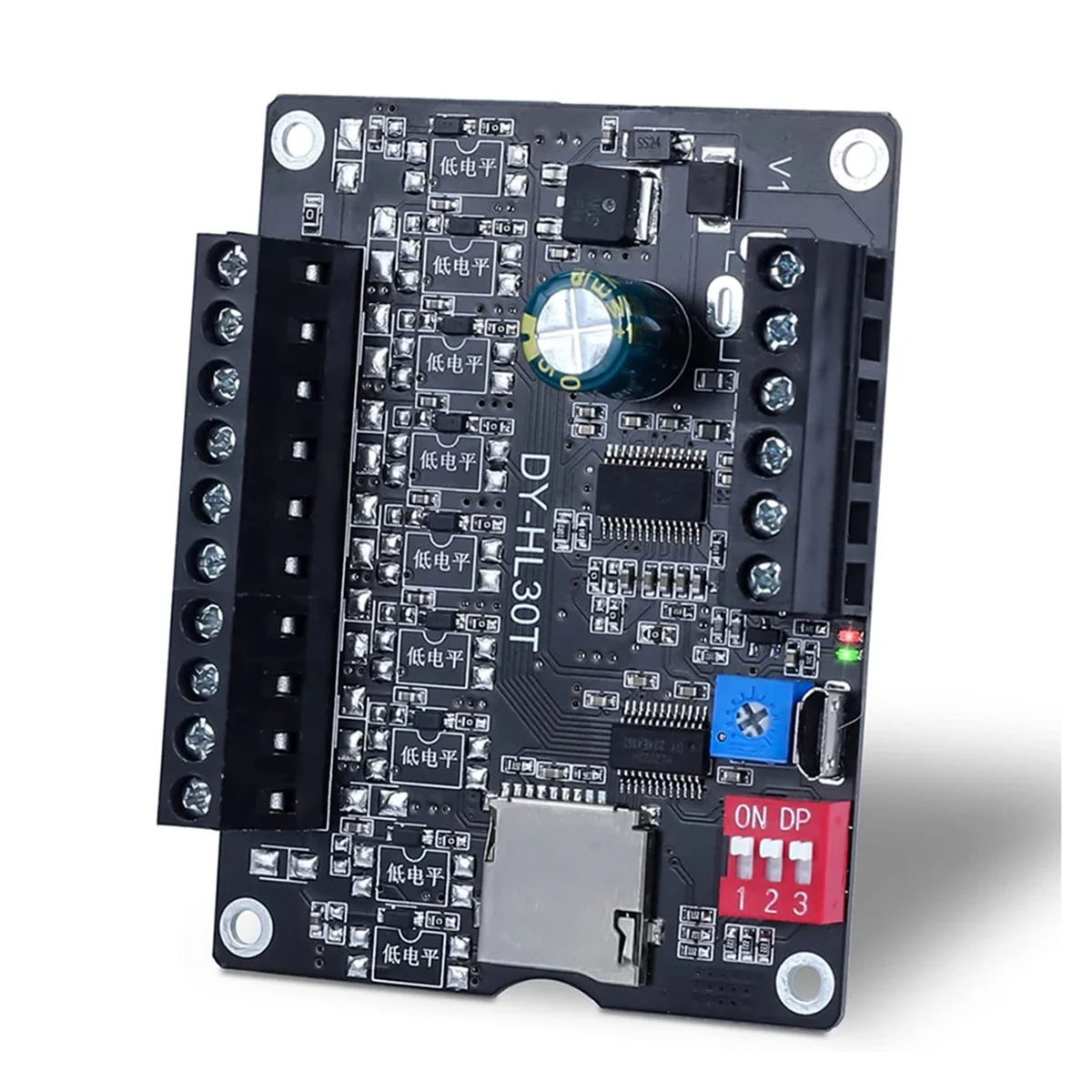 30W MP3 Voice Playback Module DY-L30T 9 Trigger Muziekspeler Eindversterker Board TF-kaart 32G Max WAV DC 12V 24V MP3 B