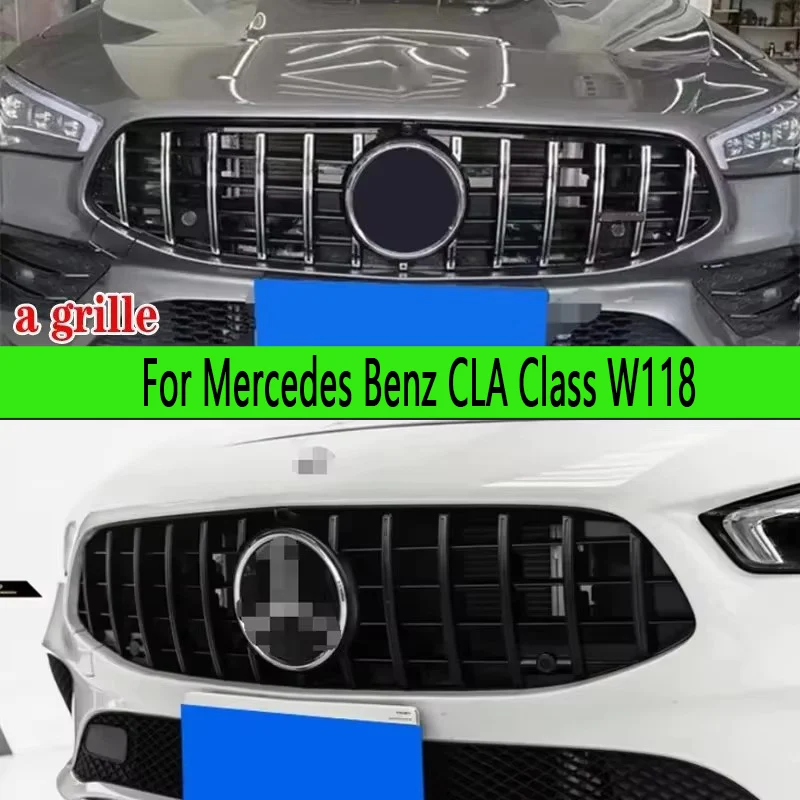 

Для Mercedes-Benz CLA-класса W118 (CLA260, CLA300, CLA250) решетка радиатора в стиле GT, передний бампер, сетка воздухозаборника, обвес