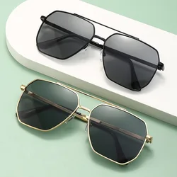 KLASSNUM Men's Sunglasses Polarized Metal Classic Square Frame Driving Anti Glare Sun Glasses UV400 Fishing Sunglasses 2025 New
