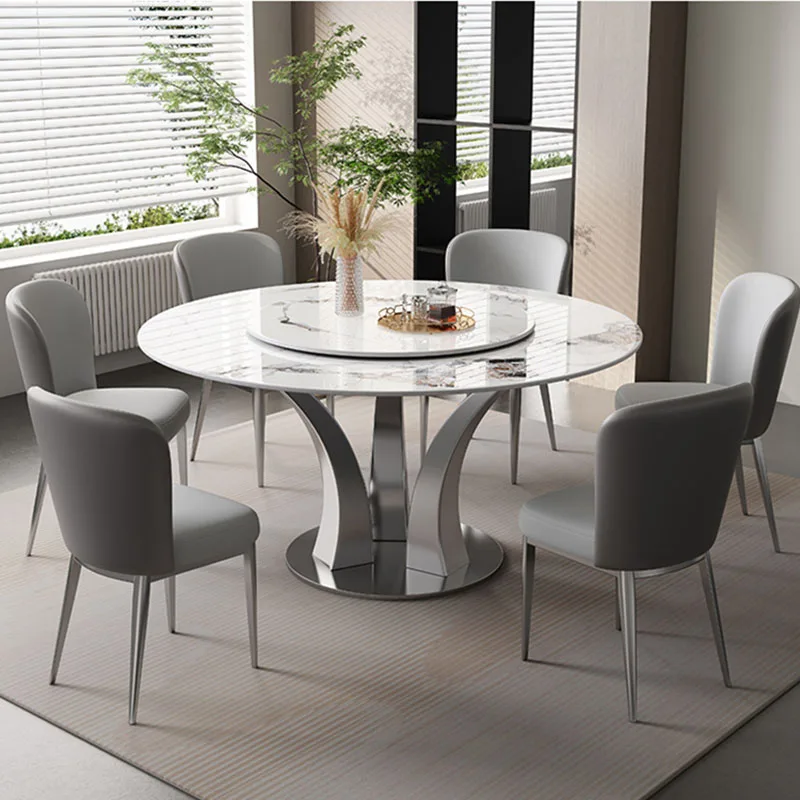 

Minimalist Round Dining Table Legs Metal Modern Restaurant Kitchen Dining Table Coffee Chairs Muebles De Cocina Home Furniture