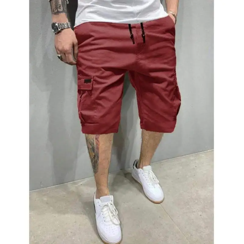 

Men's Casual Autumnal Workwear orts M 68740 TEMU Multi-ket Dstring Waist orts Ciwalk Vintage Sle Nine-Piece Pants