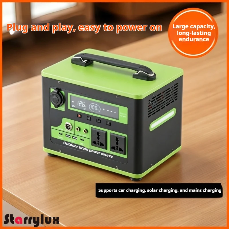 220V Portable Power Station Large Capacity Generator for Camping Vending Live Streaming Emergency Home Backup
