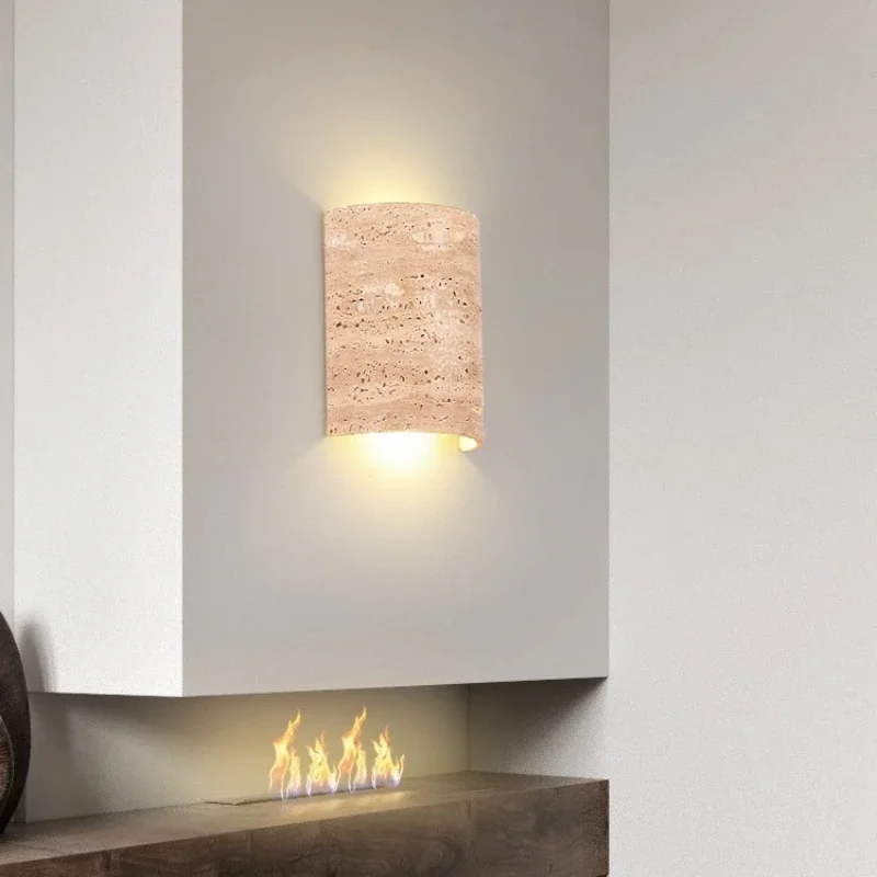 LED Natural Stone Wall Light Modern Art Room Decoration Wall Lighting Bedroom Home Background LED Simple Wall Lamp Night Light