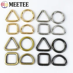 10Pcs 20-38mm Metal Buckles For Bag Strap Belt Dog Collar O D Ring Clasp Key Chain Hooks Snap DIY Leather Craft Accessories