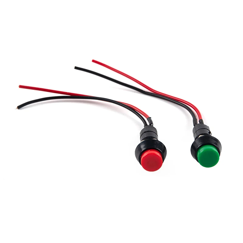 (Ce14)Car Modified Horn Switch Modified Small Switch Button Red Green Button Switch