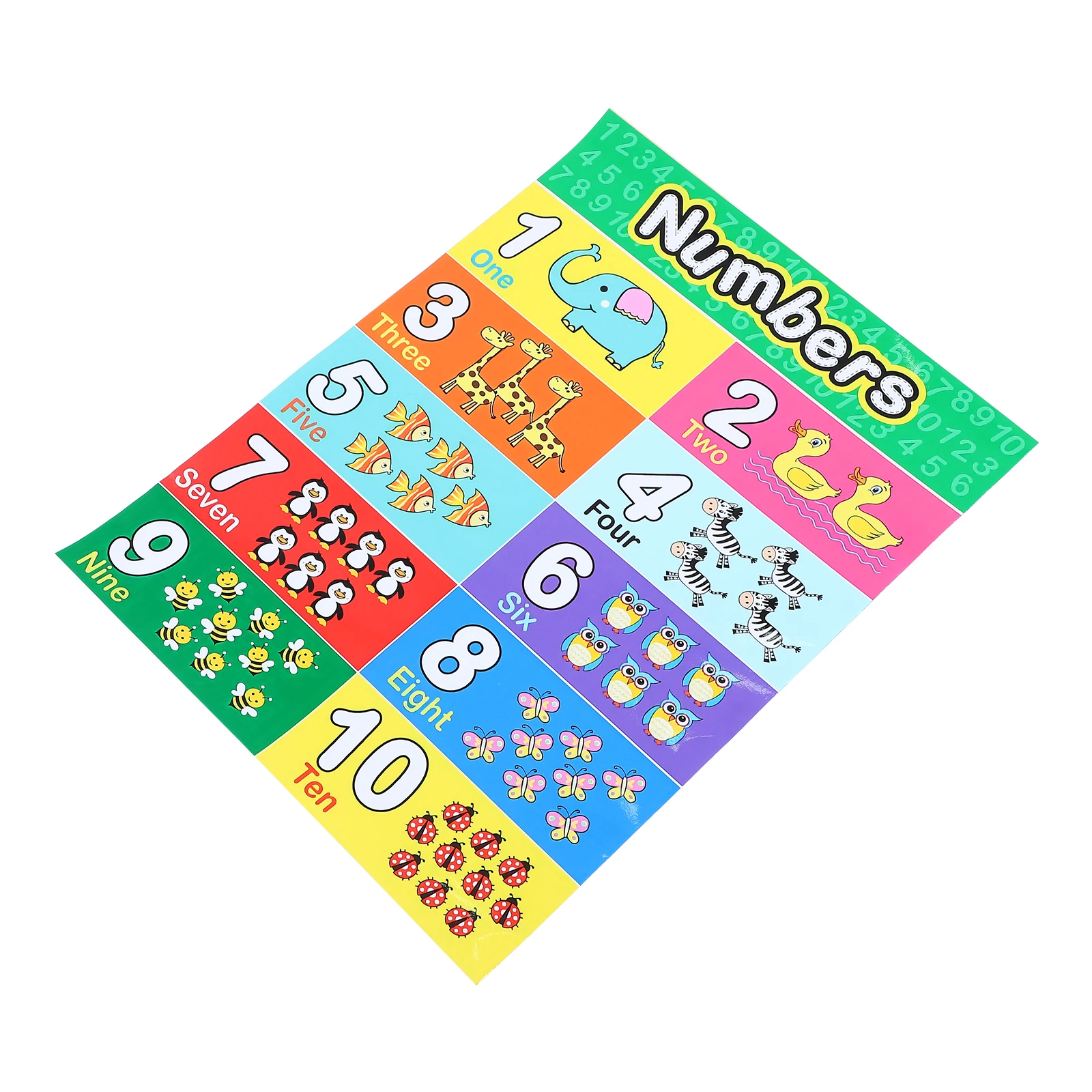 

English Cartoon Posters Wall Educational Ornament Learning Supplies Preschool Classroom Decor Learning Poster