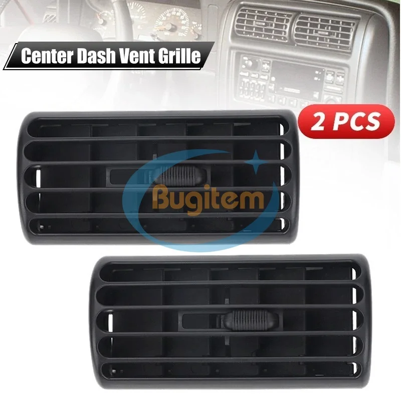 2PCS 5FS10LAZAB Dashboard Center Air Conditioner Vent Outlet Panel For Jeep Cherokee 1997-2001 | Wrangler TJ 1997-2006 AC Grille