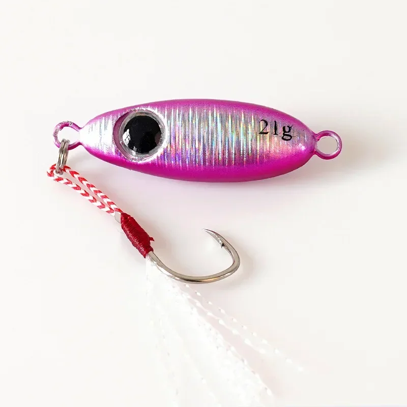 1PCS Micro Metal Jig Fishing Lures 5.5g/7.5g/10g/14g/17g/21g  Shore Casting Jigging Spoon Saltwater Artificial Bait