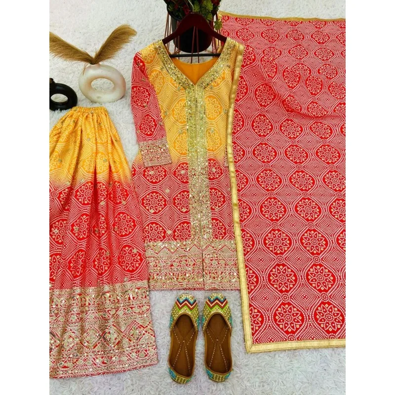 Salwar Kameez Pakistan Indian Wedding Party Dress Polaroid Suit