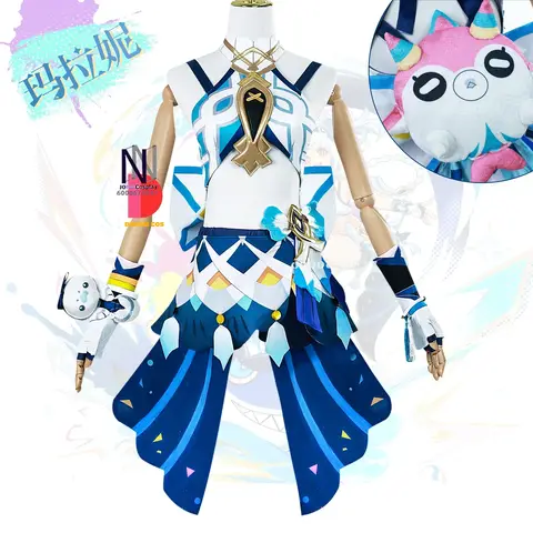 Oyun Genshin Etki Mu lei Cosplay kostüm Peruk Rol Oynamak Karnaval Parti Hayranları Etkinlikler için Aksesuarları ile Suits Sıcak Satış