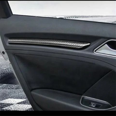 Новые декоративные накладки на внутренние дверные ручки для Audi A3 8V 2014-2018, ABS, аксессуары для тюнинга салона
