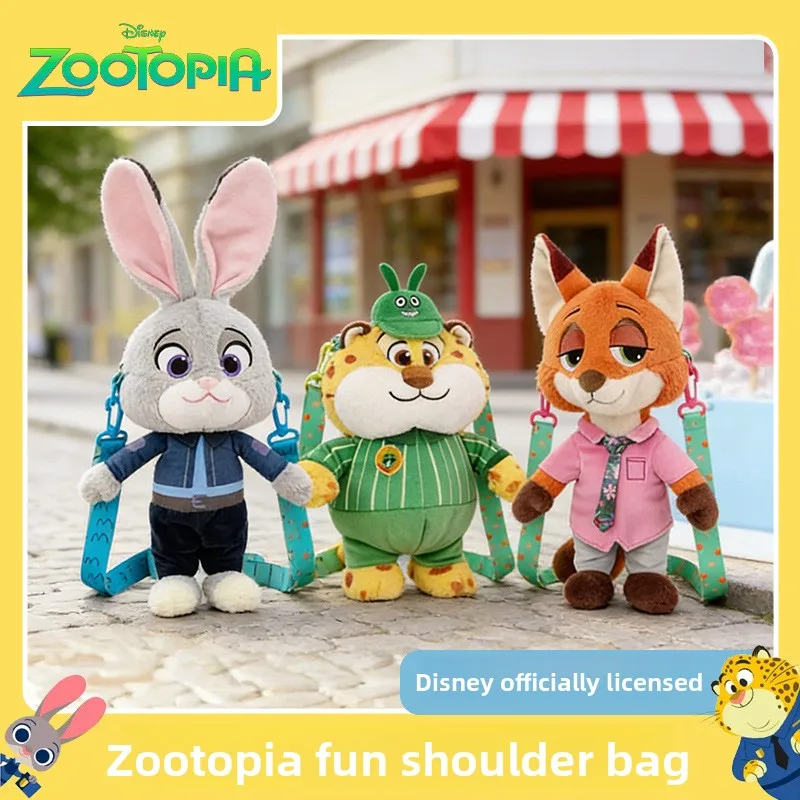 

Disney Zootopia Plush Crossbody Bag Judy Nick Shoulder Bag Doll Backpack Birthday Gift