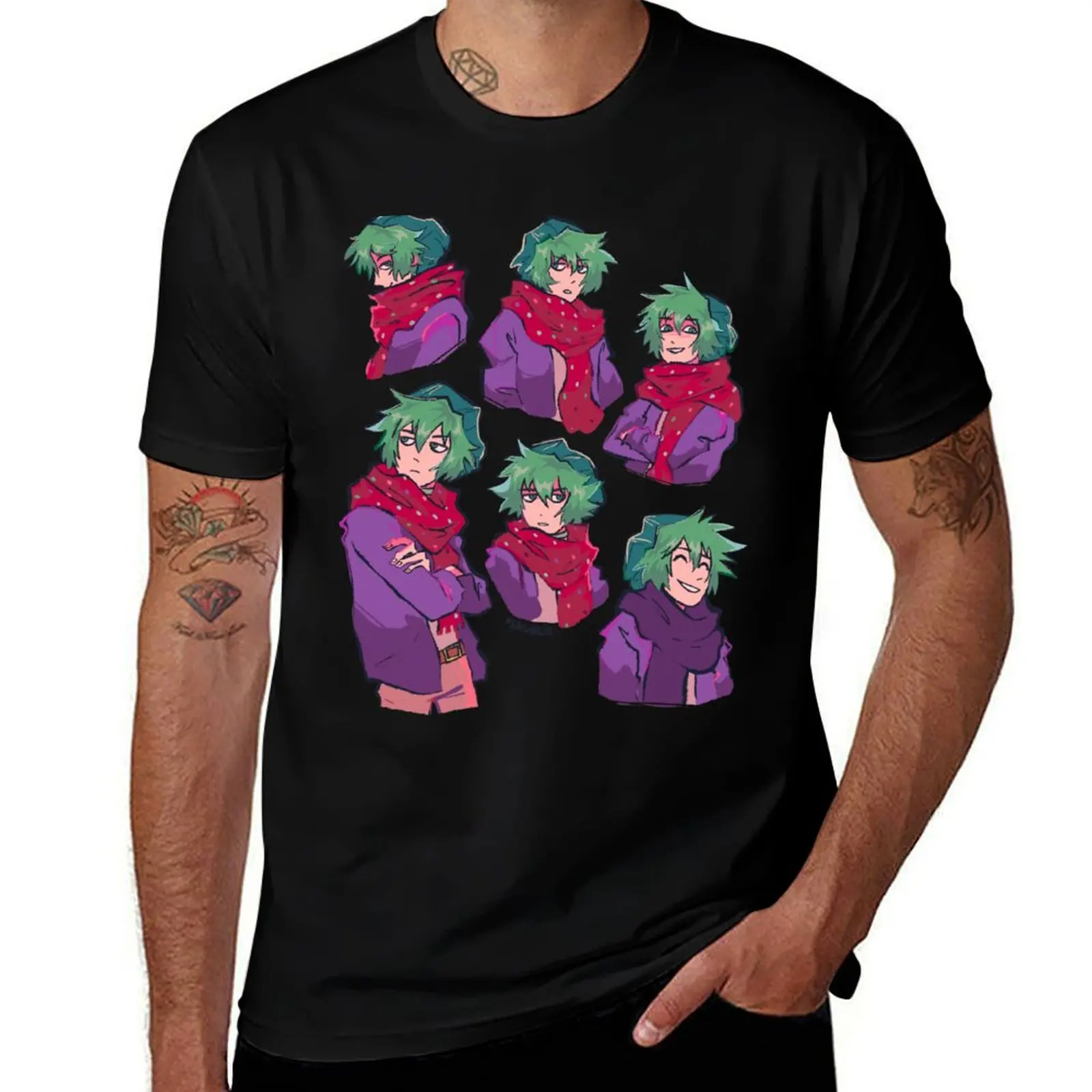

shin tsukimi! T-Shirt man t shirt designer t shirt man cotton T-Shirt