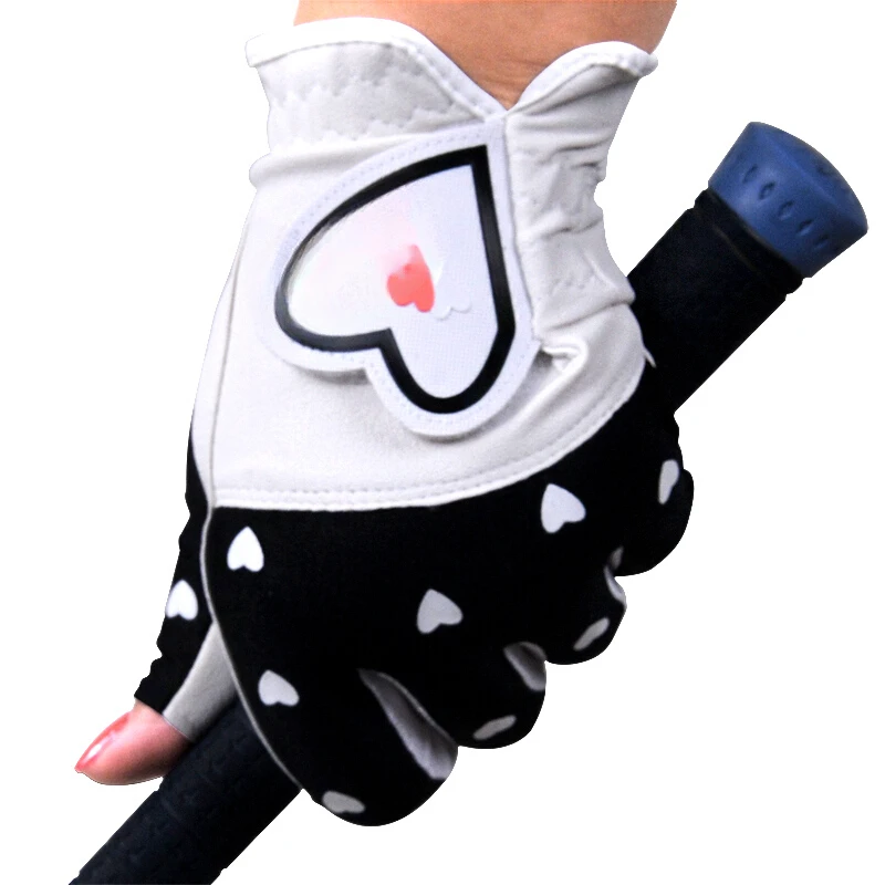 Golf gloves ladies open-fingered gloves breathable non-slip ladies leakage refers to women