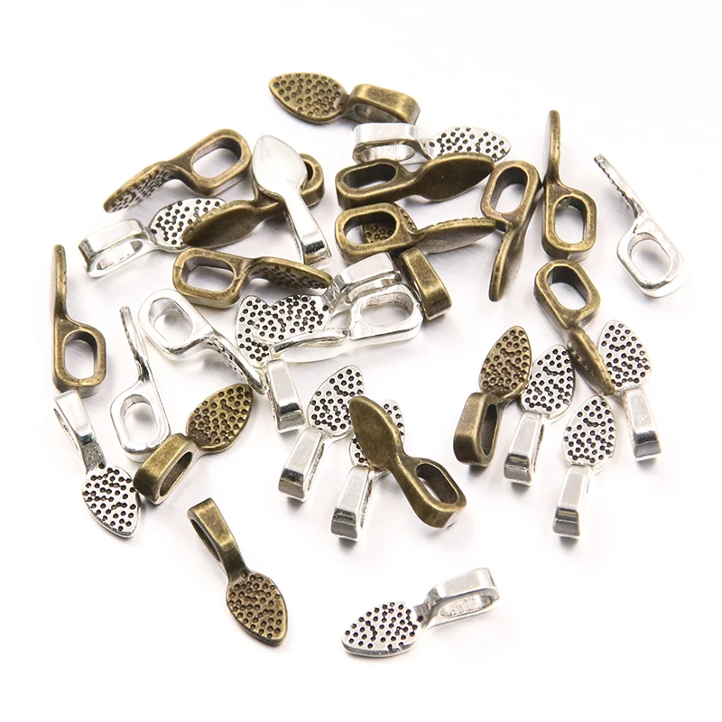 60PCS 5*15mm 2 Color Wholesale Metal Alloy Small Shovel Charms Tool Pendant For Jewelry Making DIY Handmade Craft