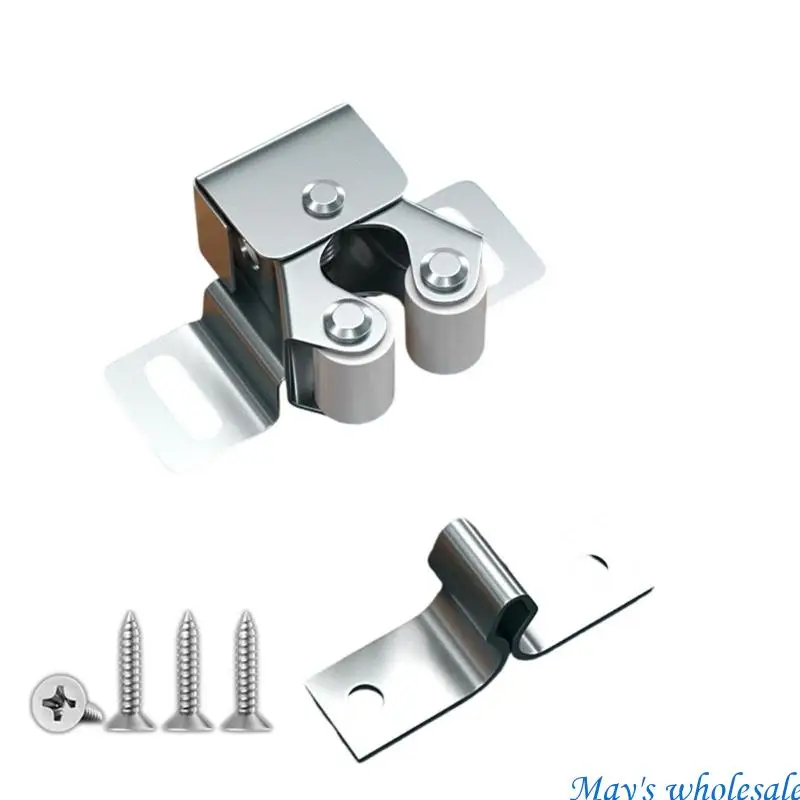 Pack Of 10 Cabinet Door Push Secure Cold Rolled Metal Strong Close Furniture Door Seize For Bathroom Cupboard Or Office 448A