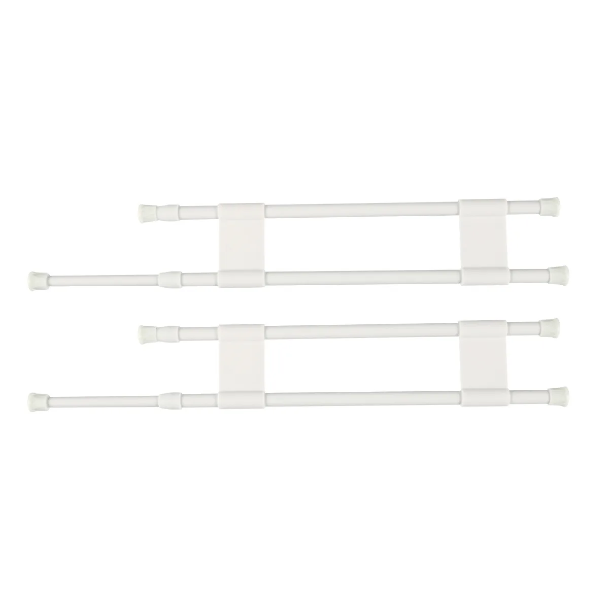 4pcs 40-70cm White Adjustable For RV For Refrigerator Bar Double Row For Caravans Cabinet Gear Lever Wardrobe Baffle Accessories