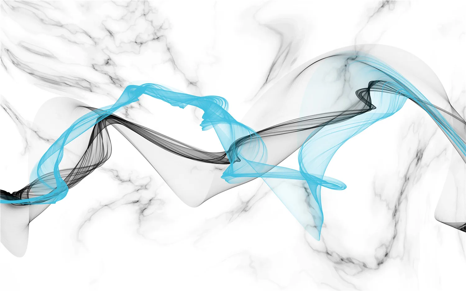 

Обои на заказ, новые китайские абстрактные обои с пейзажем в стиле тушью, с линиями и дымовыми эффектами, обволакивающими стену.