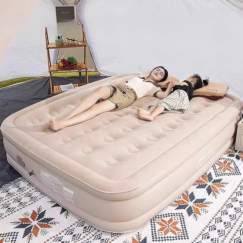 

Outdoor Inflatable Mattress, Suede Double Bed, Fully Automatic Inflatable Backrest, 200cm Long, Suitable For Camping