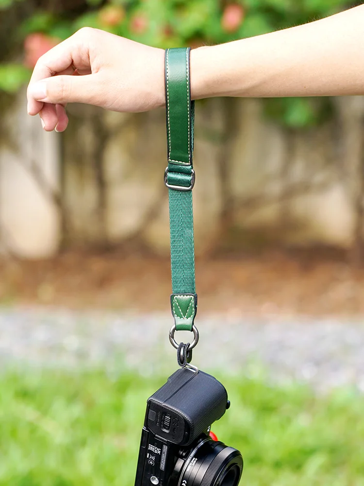 Adjustable Camera Hand Strap Wrist Strap Universal Mirrorless Man-made Leather Strap Sony ZVE10 ZV1 A6400 Canon G7X G3X G1X fuji