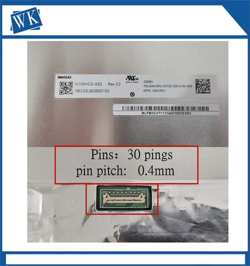 N133HCG-G52  LP133WF9-SPF1 B133HAN05.6/6.8/5.K NV133FHM-N60 N133HCE-E7A , 13,3 pulgadas, FHD 1920X108IPS, 30 Pines, matriz EDP