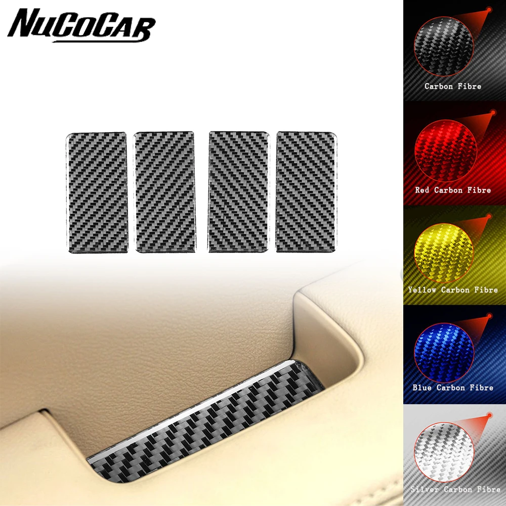 

For Honda CRV 2007-2011 Carbon Fiber Inner armrest gasket Panel Trim strip Car Interior Accessories Decorative Stickers