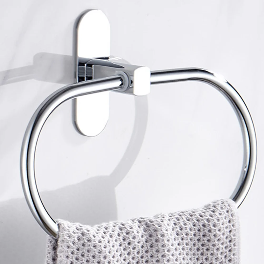 

Вешалка для полотенец из нержавеющей стали, водонепроницаемая, нержавеющая, клейкая, без установки, одинарная настенная полка для ванной комнаты, кухни