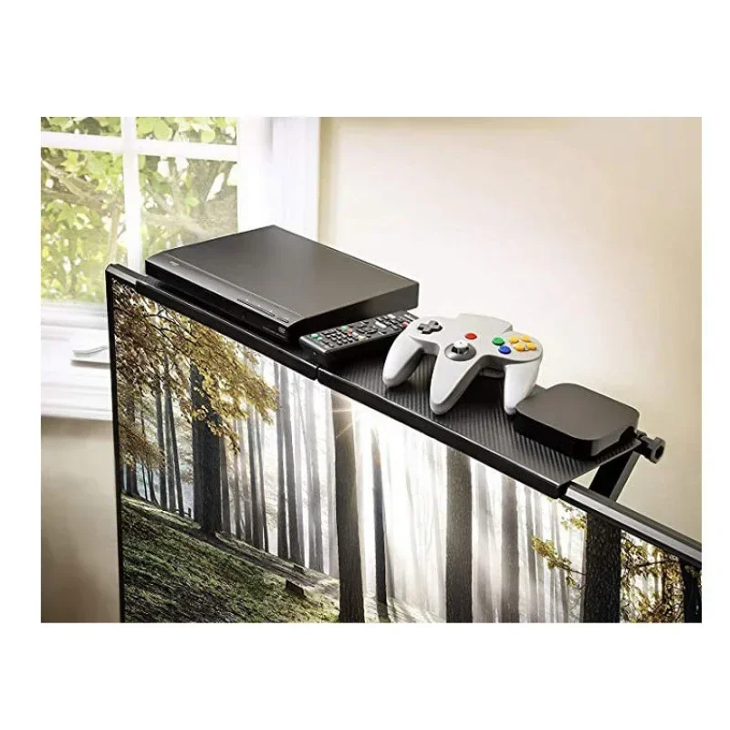 Simple Bracket Adjustable TV Screen Top Shelf Display Shelf Computer Monitor Riser Desktop Stand TV Rack TV Top Monitors