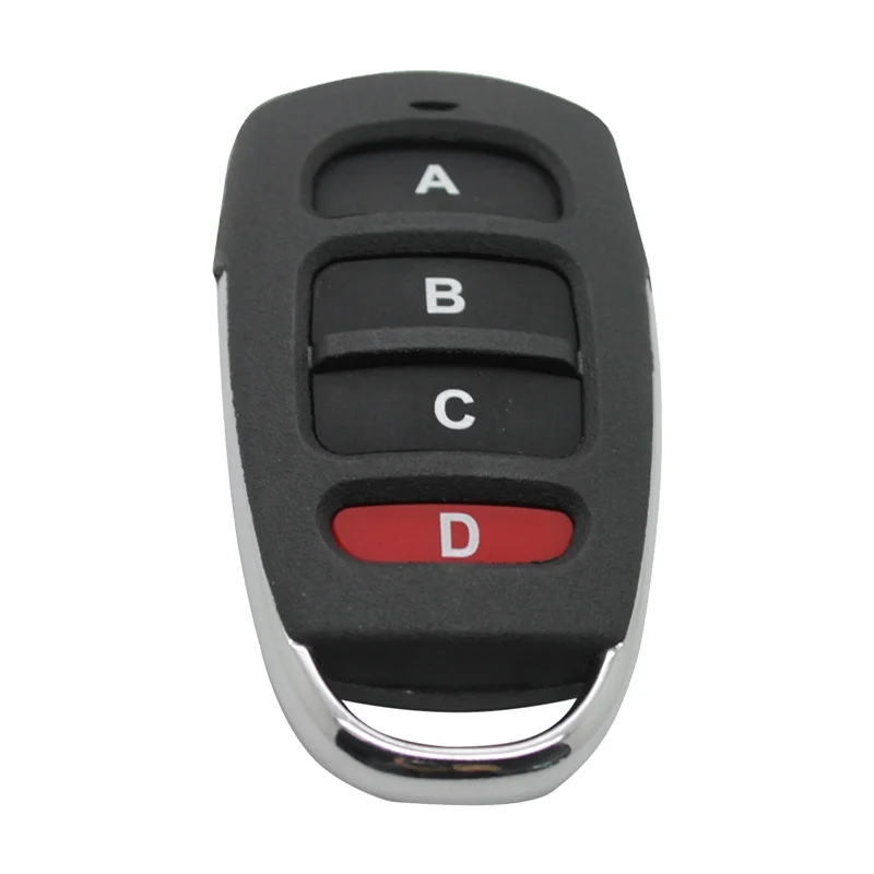 Garage Remote Control Self-Copying Fixed Learning Code Remote Control 433MHZ Command ABCD Buttons Handheld Transmitter Garage image 4