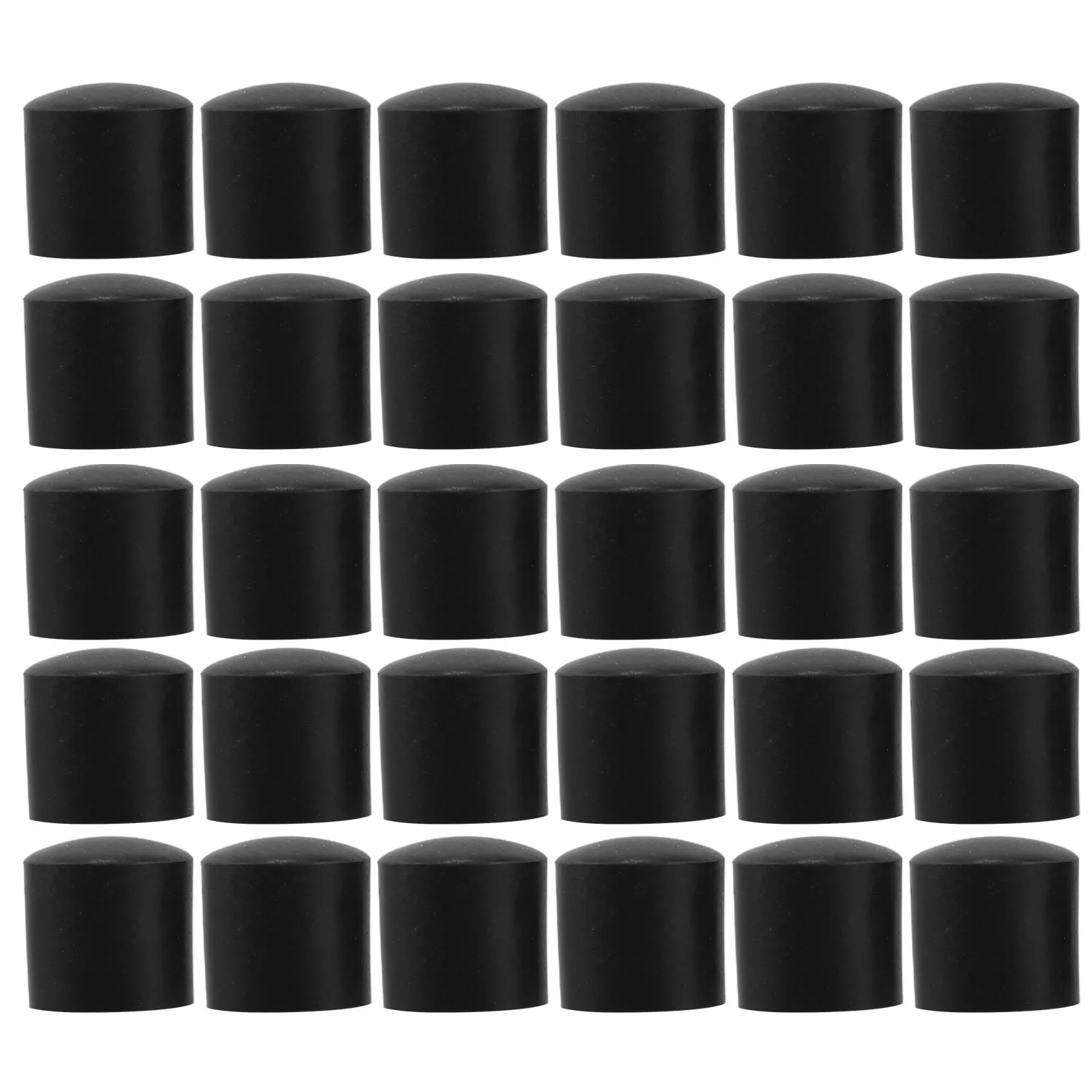 

30pcs End Caps Rubber Hole Cover Round Tube Closet Rod Flexible Tube Protectors End Caps Cover Flexible Shockproof Hardware