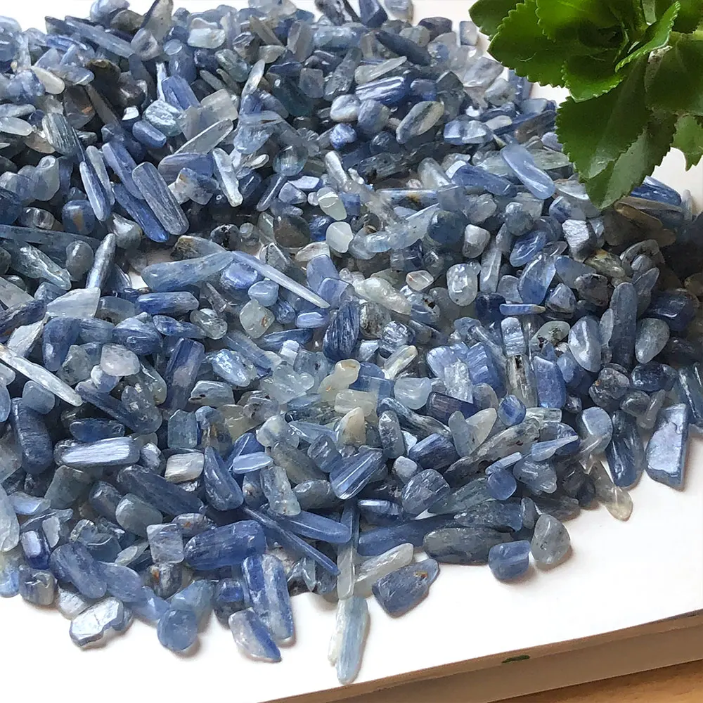 Natural Blue Kyanite Chips Crystal Gravel Stone Reiki Healing Chakra Gemstone Mineral Specimen Home Decor Garden Decorations