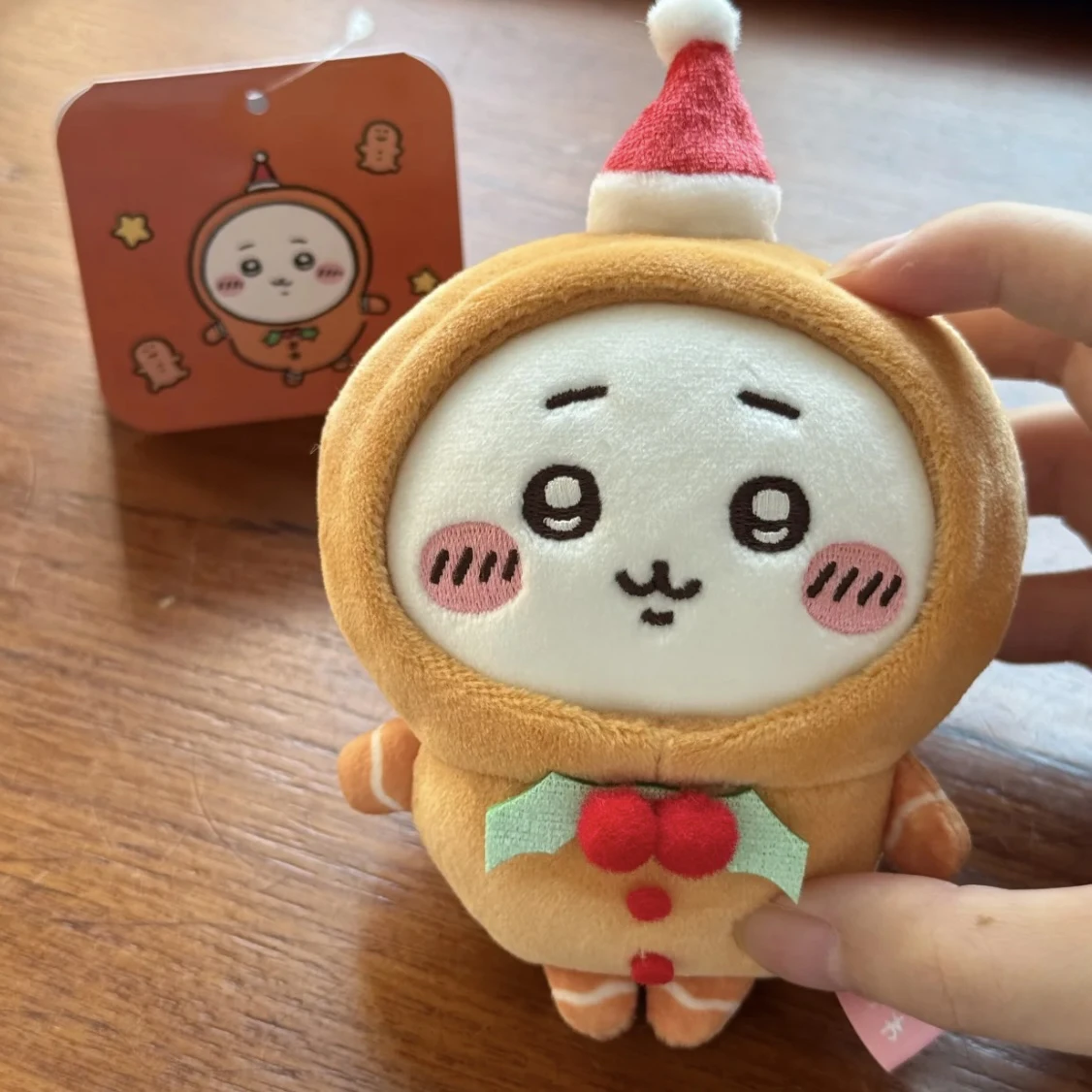 Japon Chiikawa Hachiware Usagi mignon pain d'épice homme sac à dos de noël clé pendentif peluche poupée garçon fille cadeau d'anniversaire
