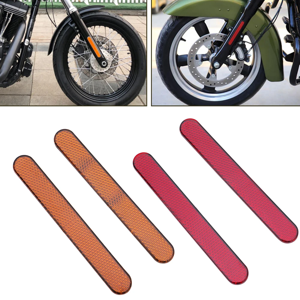 Przedni widelec motocykla noga odblaskowa naklejka pokrywa sakwa naklejka ostrzeżenie o bezpieczeństwie uniwersalne dla Harley Touring Sportster 883