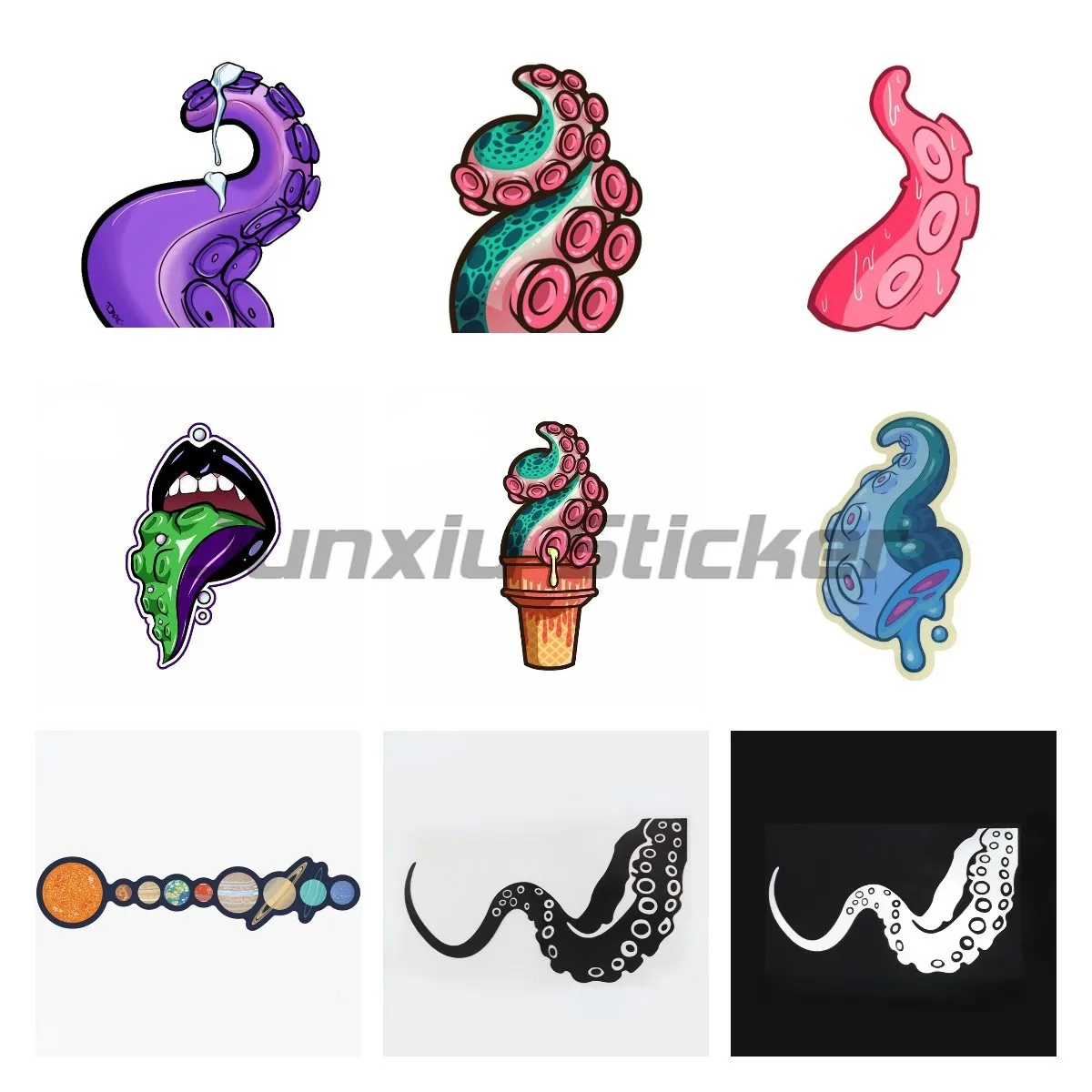 

Tentacle Car Stickers Fashion Creative Decals Occlusion Scratch Trunk Surfboard Decor Car Decal Vinyl Waterproof Material
