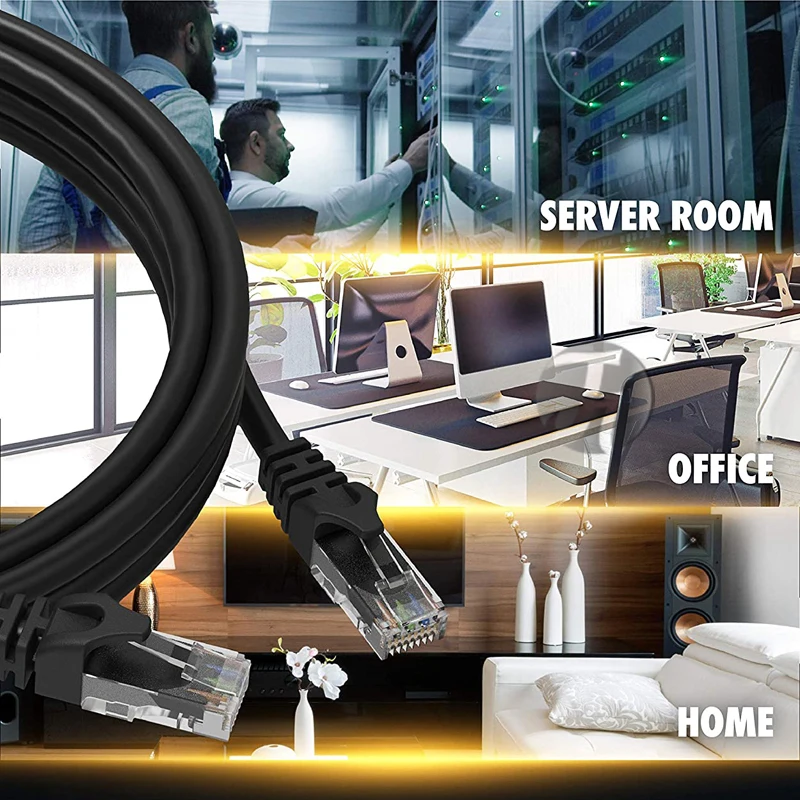 Premium Ethernet CAT6 Network Cable Twisted Pair Copper Core 10Gbps High-Speed Internet CAT6 Cables RJ45 Plug CAT6 10GB CAT5/5E