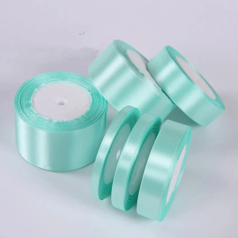 25 Yards/Rolle Satinband 6mm 10mm 15mm 20mm 25mm 40mm 50mm Hochzeit Party Dekoration DIY Handgemachte Karten Blumen Geschenkverpackung Klebeband