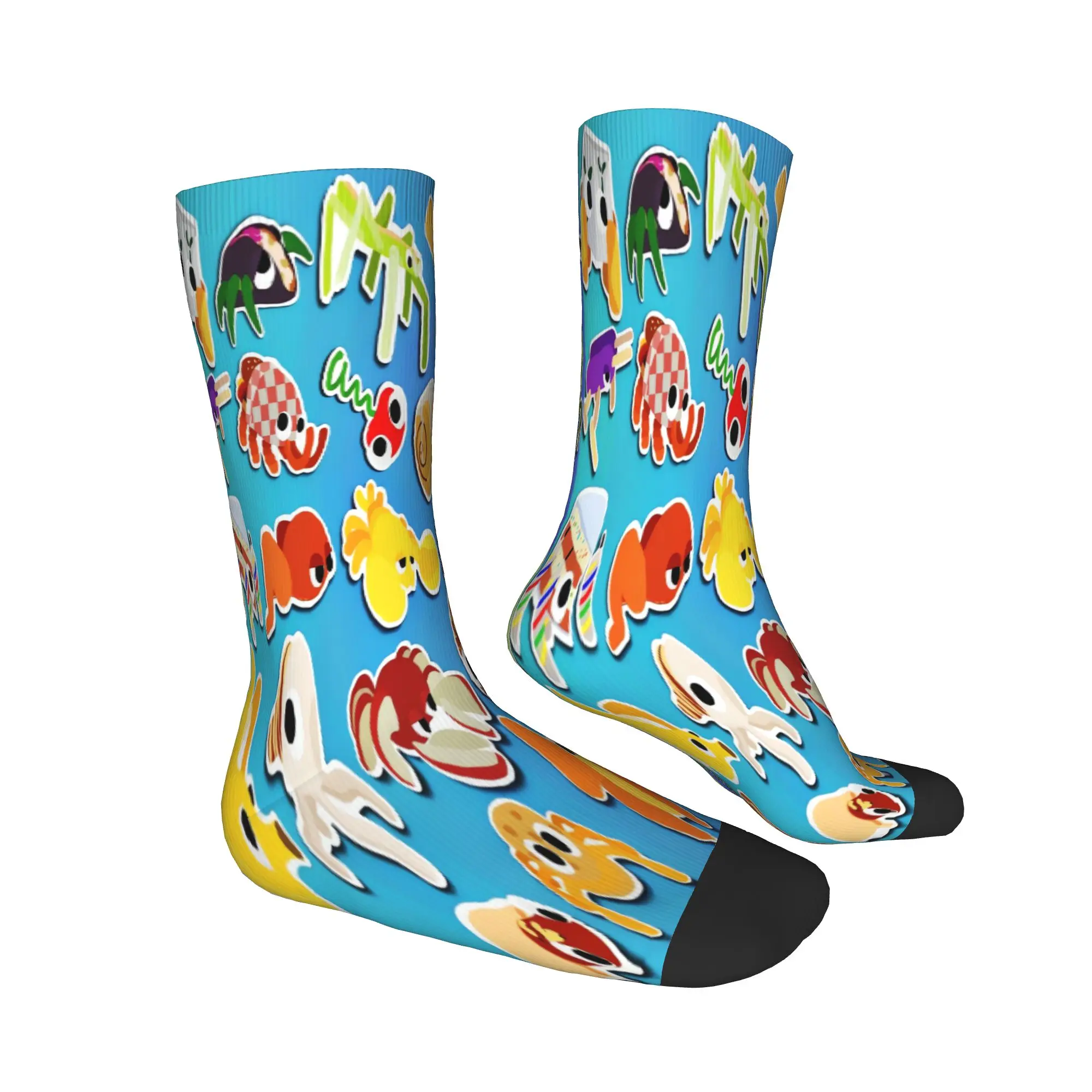 Bugsnax Advanture Game Stockings Couple  Socks Medium Soft Kawaii Socks Autumn Outdoor Non-Slip Pattern Socks Gift