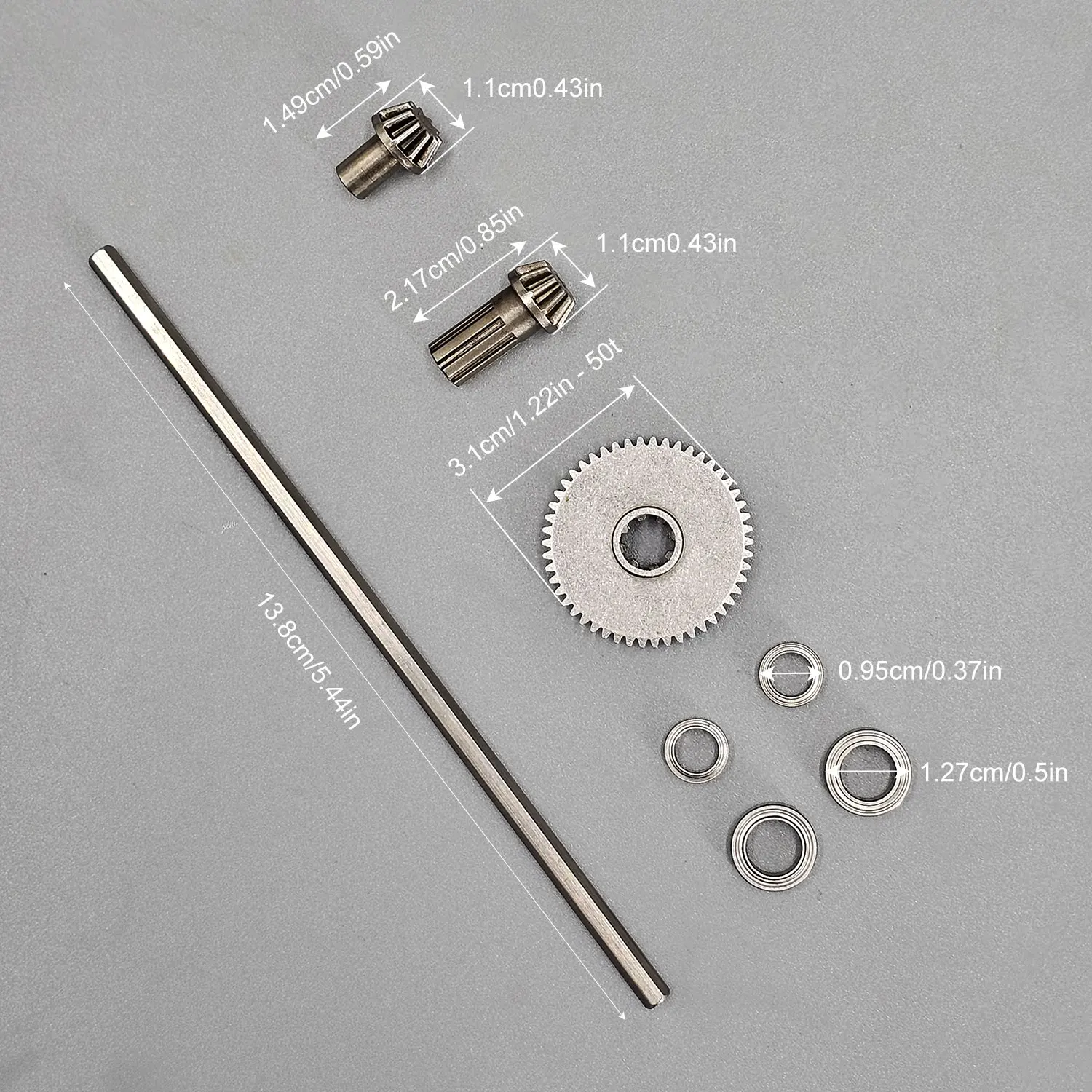Powder Metal Transmission Gear Set for Haiboxing 1/16 RC Car, Reinforced Upgrade Kit for 16889, 16889A Pro