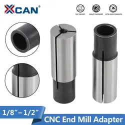 XCAN 1 adet CNC End Mill gravür Bit Transfer adaptörü Chuck torna takım CNC makinesi aksesuarlar 6/6.35/12.7mm 1/8 ''4mm 6mm