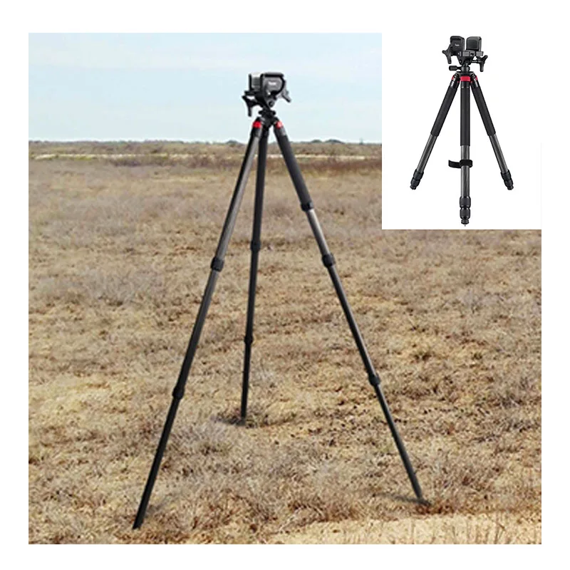 

Carbon Fiber Rest Sturdy Frame Lightweight Adjustable Legs Hands-Free Operation Outdoors