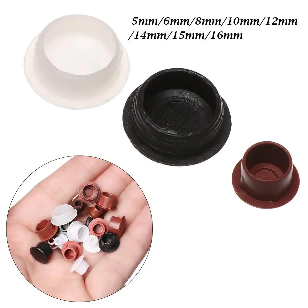50Pcs Practical Hardware Drill Hole Plug Hole Ornament Screw Decor Furniture Hole Covers Protective Cap Dust Plug Stopper